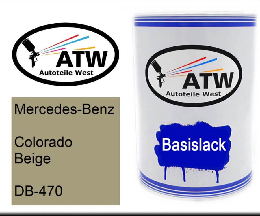 Mercedes-Benz, Colorado Beige, DB-470: 500ml Lackdose, von ATW Autoteile West.